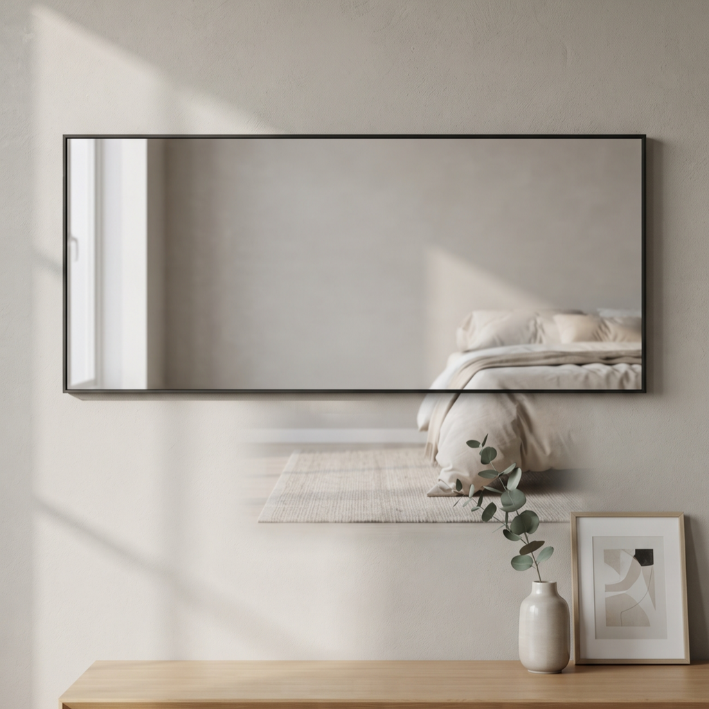 Modern Rectangular Framed Wall Mirror