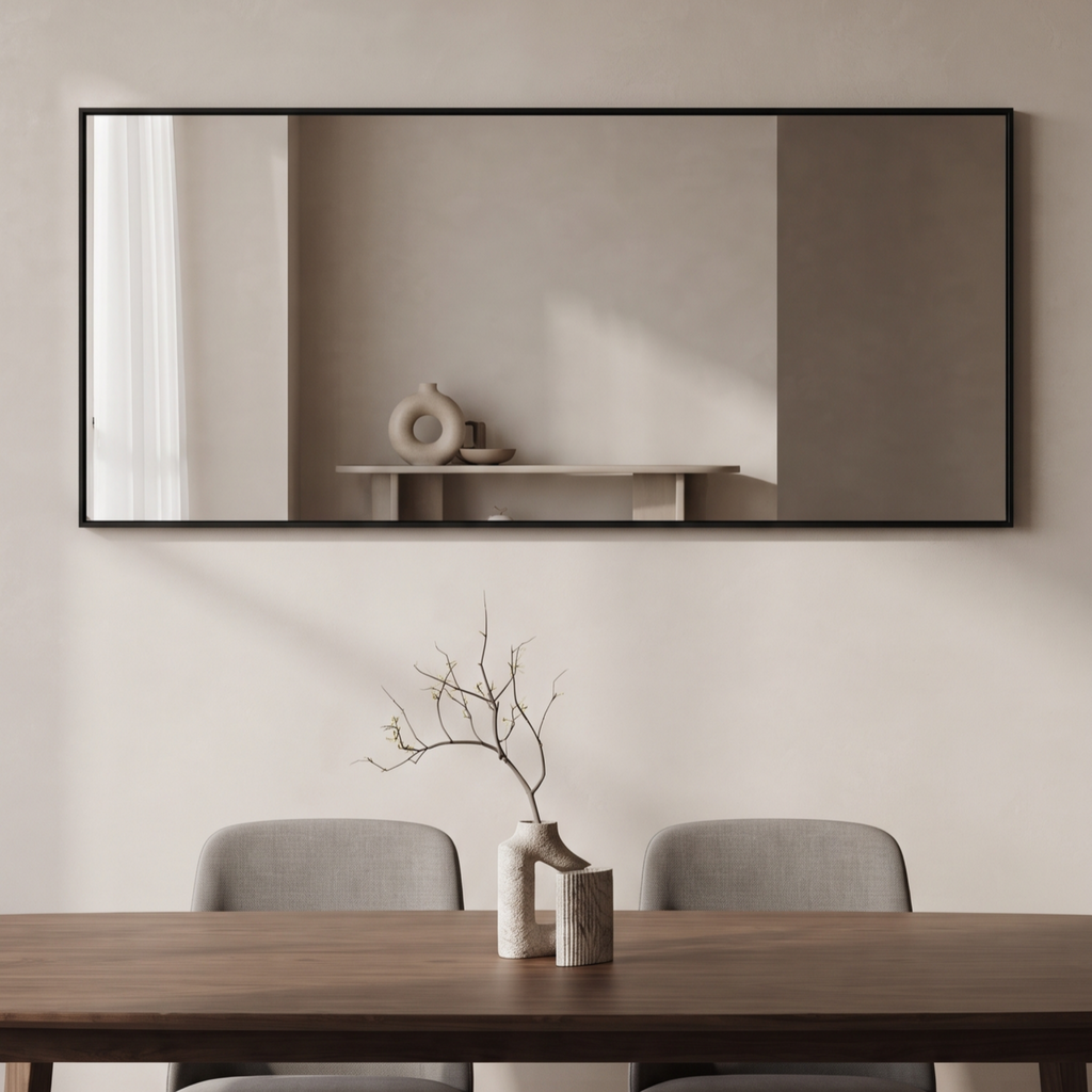 Modern Rectangular Framed Wall Mirror