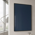 Dark Blue Wall-Mounted Glass Writing Board