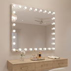Illuminated Hollywood Vanity Mirror with Built-in Bulbs