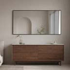 Modern Rectangular Framed Wall Mirror