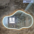 Irregular Framed LED Mirror  – Modern Interior Design