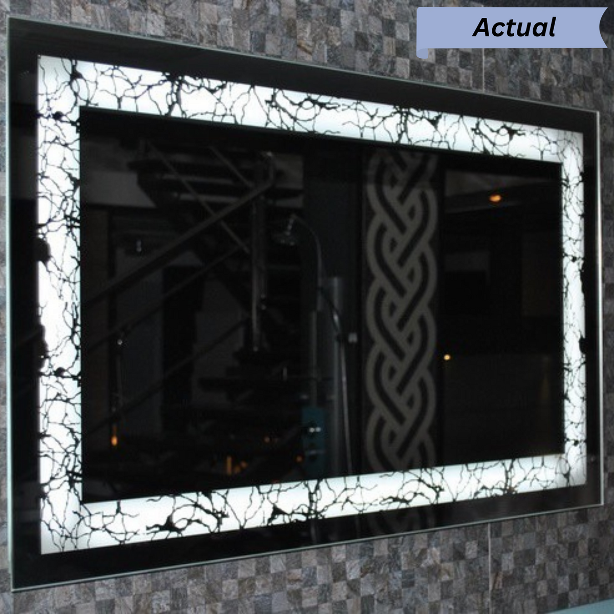 Modern Rectangular Frameless LED Decorative Wall Mirror
