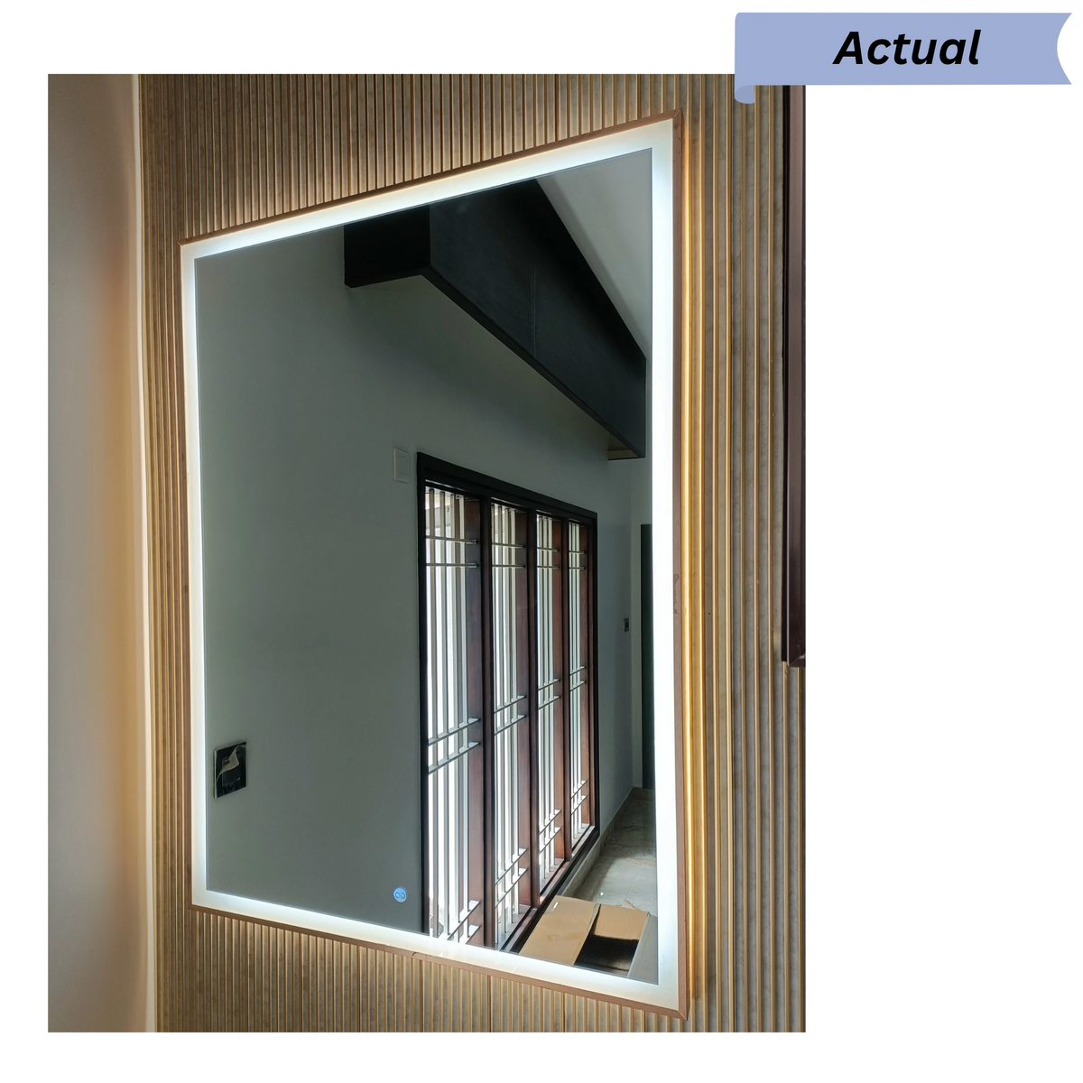 Rectangular Framed LED Mirror with front light Illumination