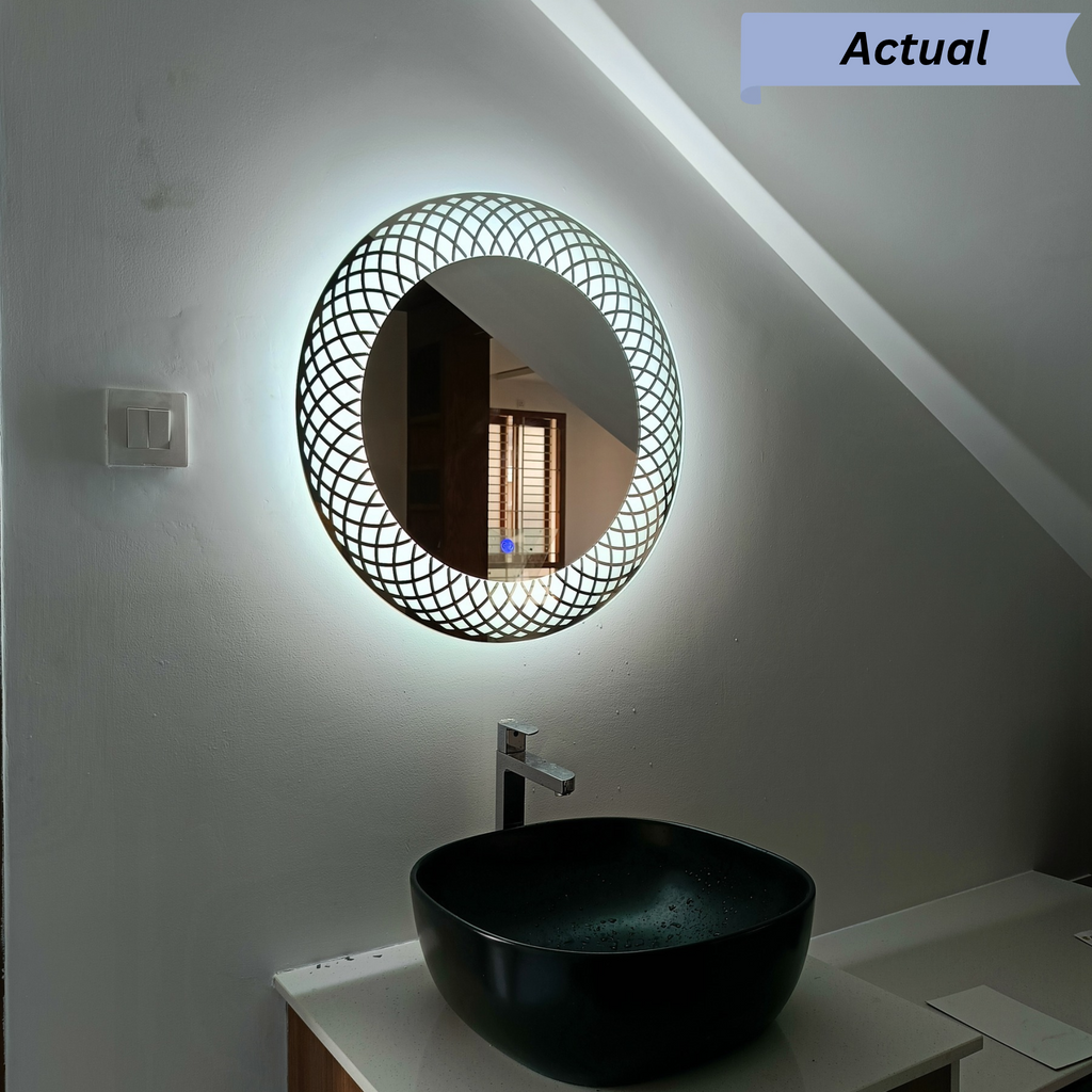 Decorative Lattice Wall Mirror
