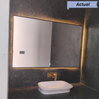 Rectangular Framed LED Mirror with Touch Control