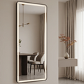 Minimalist Framed LED Wall Mirror – Living Room & Bedroom