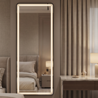 Minimalist Framed LED Wall Mirror – Living Room & Bedroom