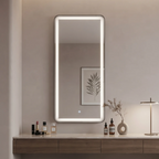 Minimalist Framed LED Wall Mirror – Living Room & Bedroom