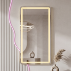 Modern Frameless LED Wall Mirror – Dressing Area and Boutique