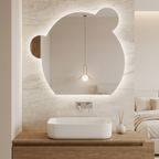 Character-Shaped Frameless LED Wall Mirror