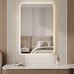 Modern Rectangular Frameless LED Wall Mirror