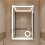Modern Rectangular Frameless LED Illuminated Wall Mirror