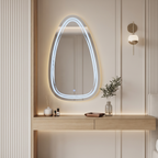 Modern Teardrop Frameless LED Wall Mirror