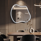 Irregular Framed LED Mirror – Modern Design