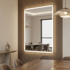 Rectangular Framed LED Mirror with front light Illumination