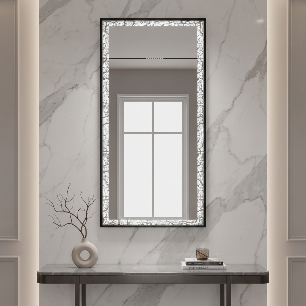 Rectangular Framed LED Mirror with Front light