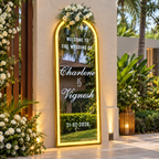 Arched Framed LED Mirror – Event and Home Decor