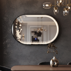Framed LED Mirror with Backlit Design