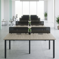 Commercial Office Desk Workstation with Partition Glass