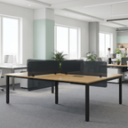Commercial Office Desk Workstation with Partition Glass