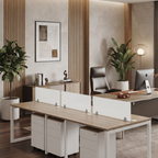 Desktop Divider Glass Panel for Workstations