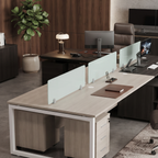 Desktop Divider Glass Panel for Workstations
