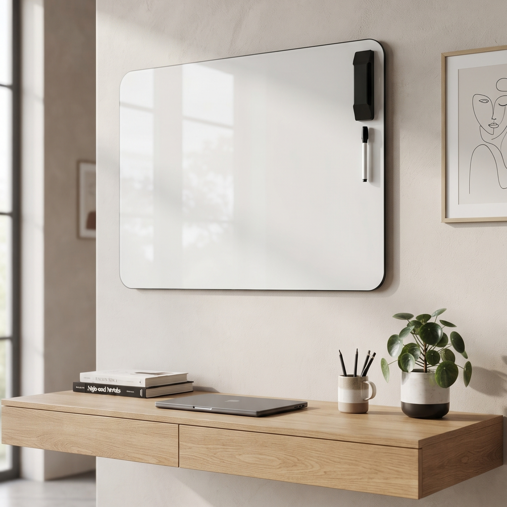 Magnetic Glass Writing Board | Wall-Mounted Office Board