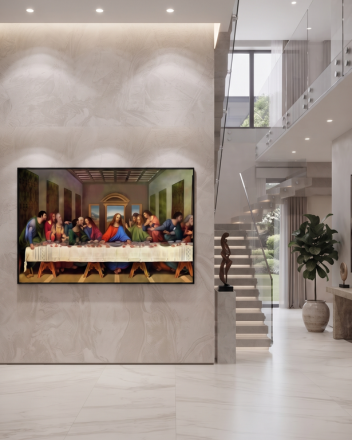 The Last Supper Glass Wall Art | Classic Religious Fine Art Print