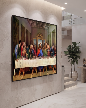 The Last Supper Glass Wall Art | Classic Religious Fine Art Print
