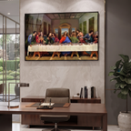 Classical Religious Art The Last Supper Glass Print