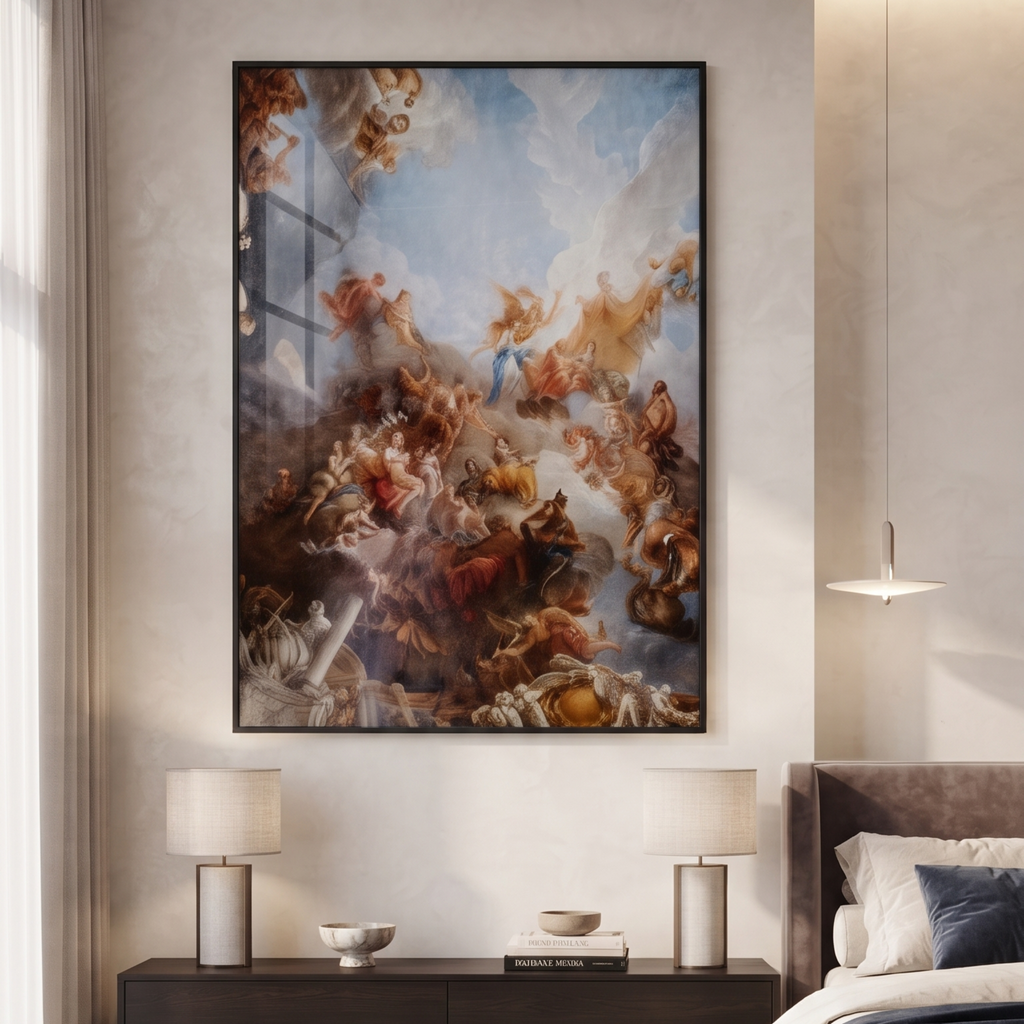 Renaissance Celestial Art Glass Print – Classical Fine Art Wall Décor