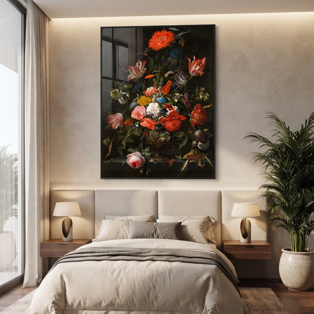 Baroque Floral Still Life Framed Wall Art