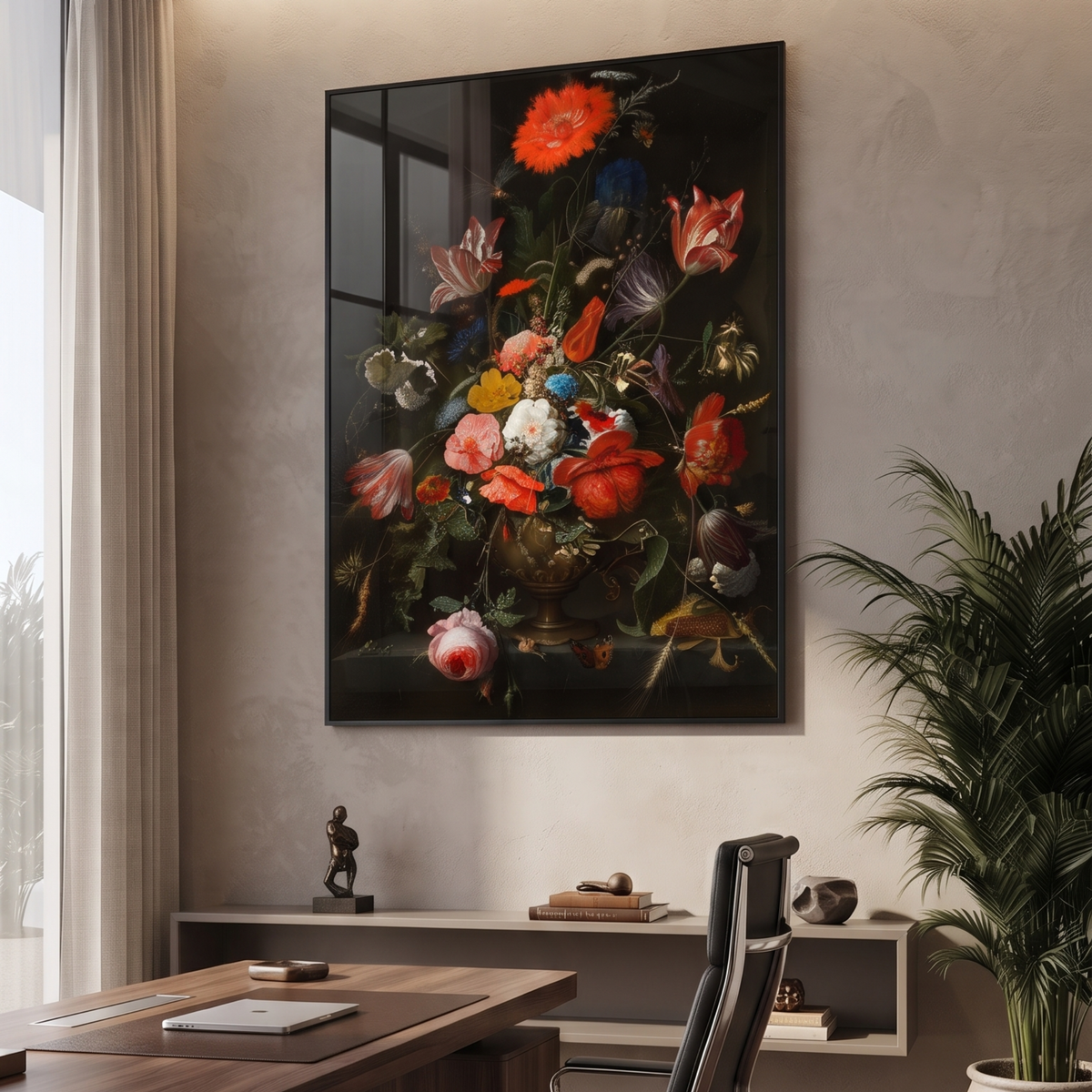Baroque Floral Still Life Framed Wall Art