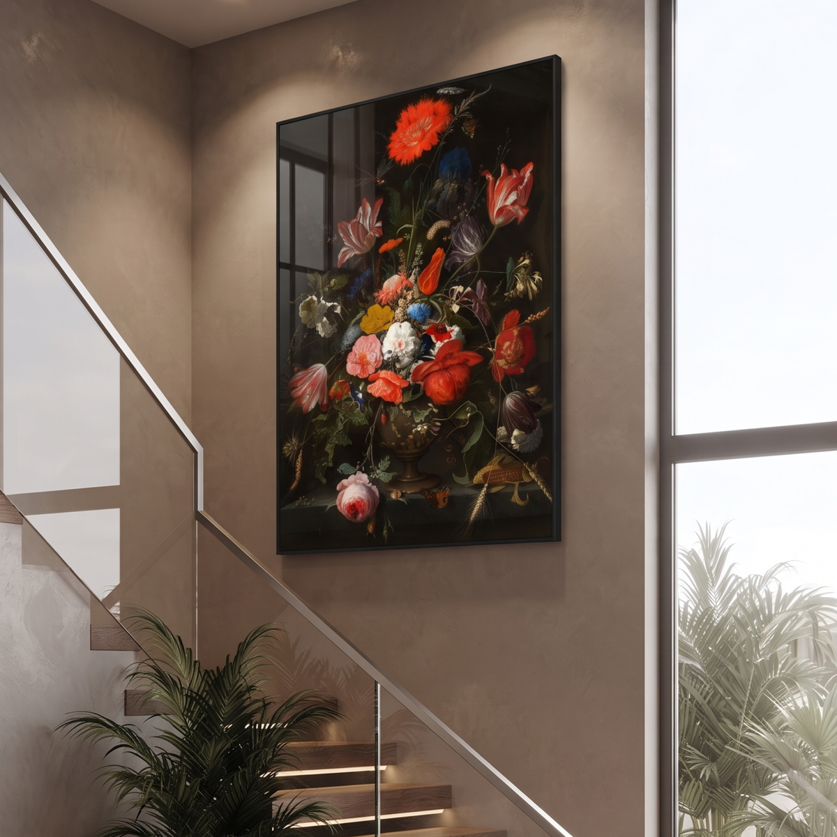 Baroque Floral Still Life Framed Wall Art