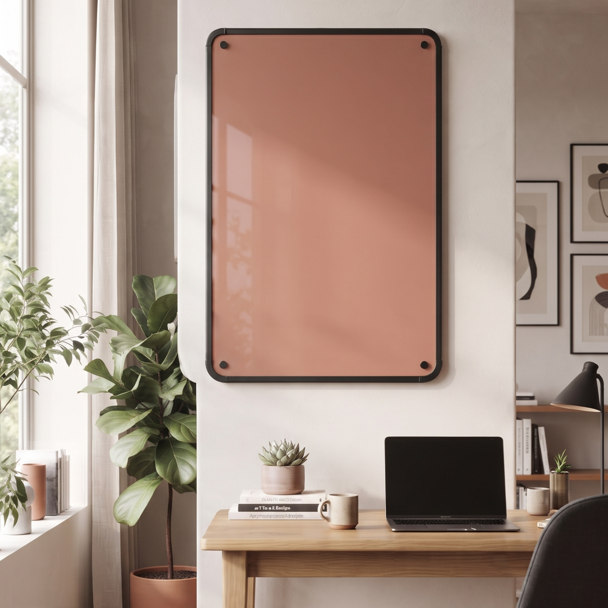 Wall-Mounted Glass Writing Board