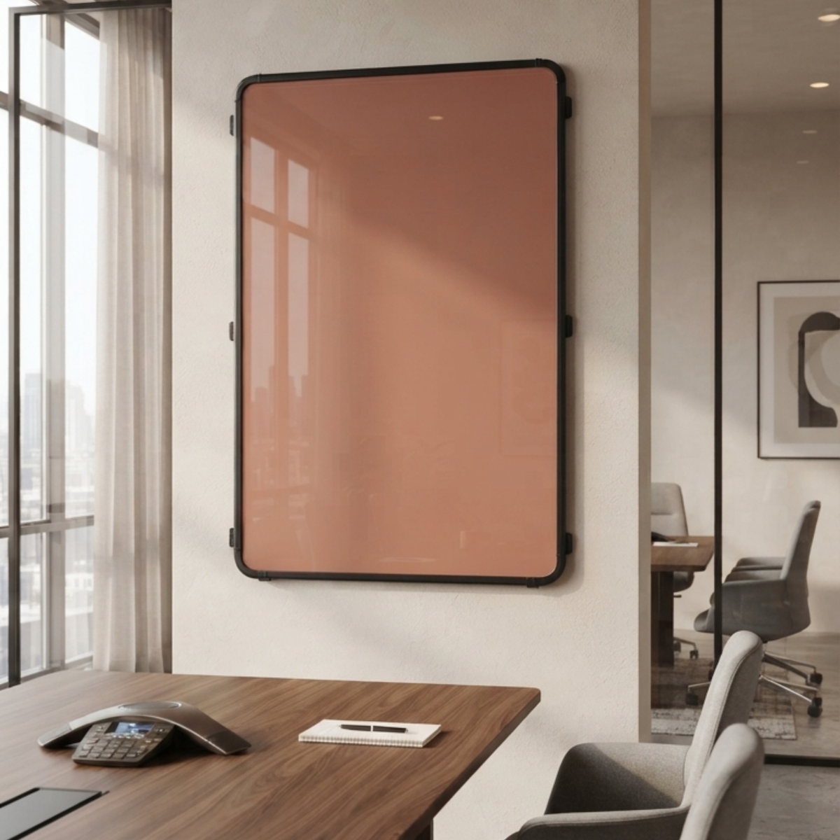 Wall-Mounted Glass Writing Board