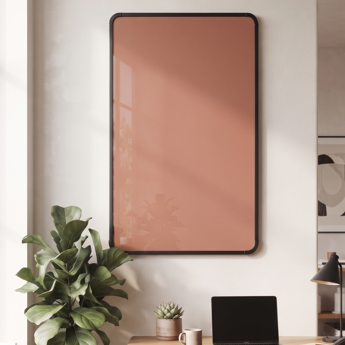 Wall-Mounted Glass Writing Board