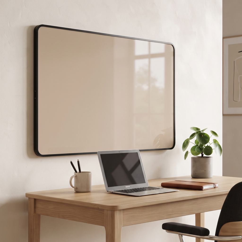 Framed Magnetic Glass Presentation Board