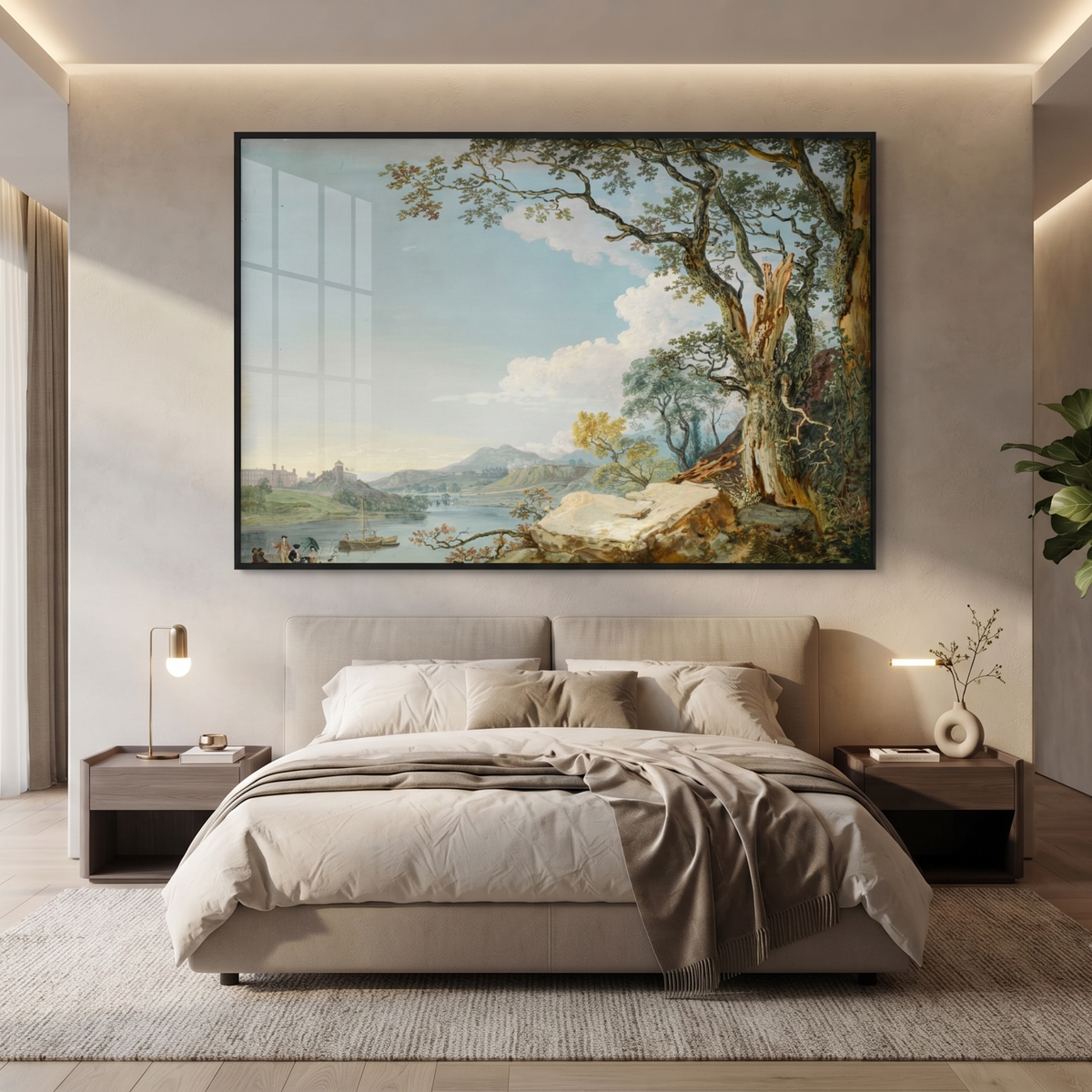 Classical Landscape Tempered Glass Wall Art