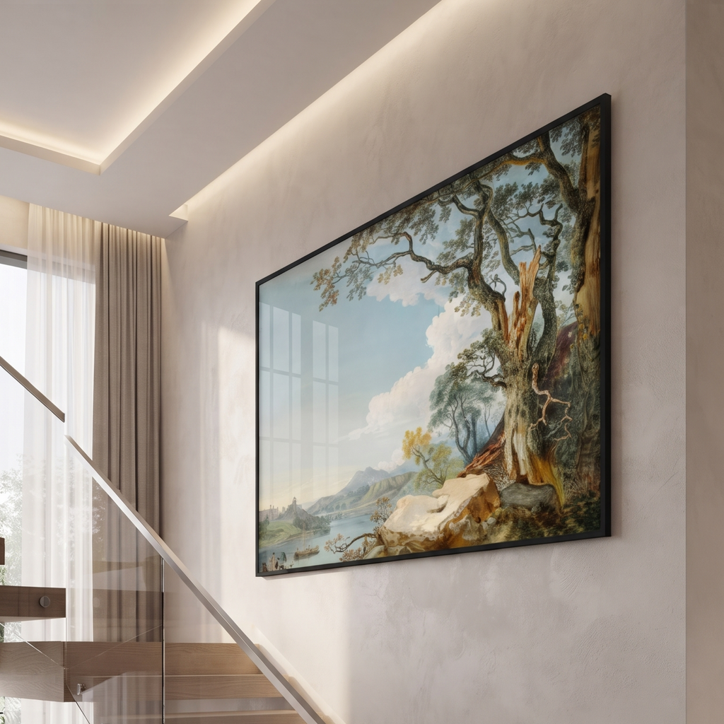 Classical Landscape Tempered Glass Wall Art