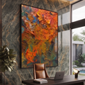 Ember & Earth Impasto Glass Print