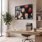Celestial Lanterns LED Illuminated Glass Wall Art