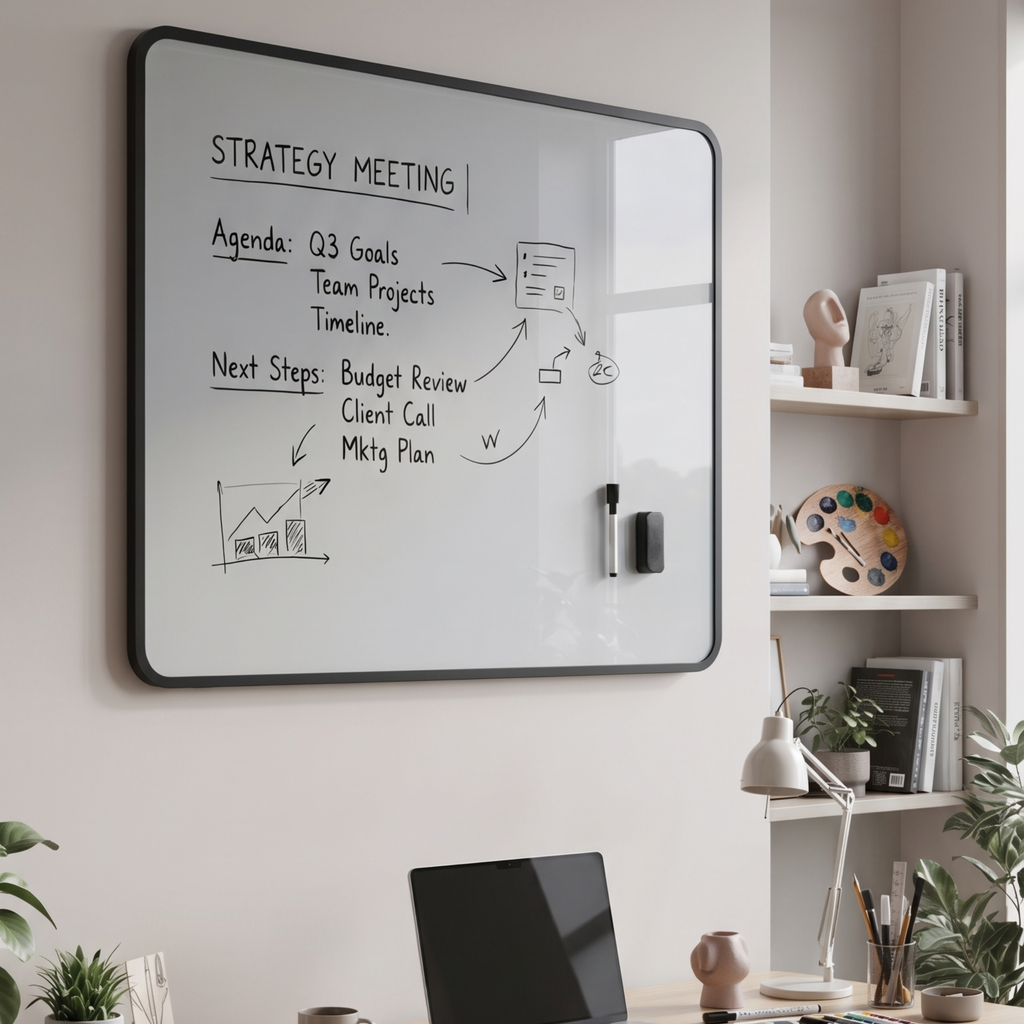 Magnetic Glass Writing Board for Office and Home