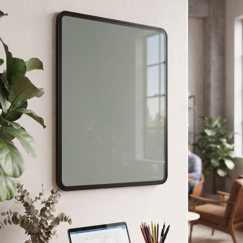 Modern Magnetic Glass Dry Erase Board