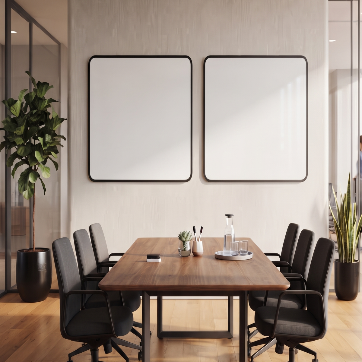 Modern Glass Writing Board for Workspace