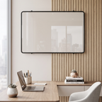 Framed Magnetic Glass Whiteboard for Office and Home