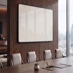 Framed Magnetic Glass Whiteboard for Office and Home